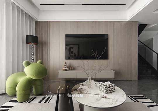 杭州御觀邸裝修 復式樓裝修 意式現(xiàn)代風格 197平方 